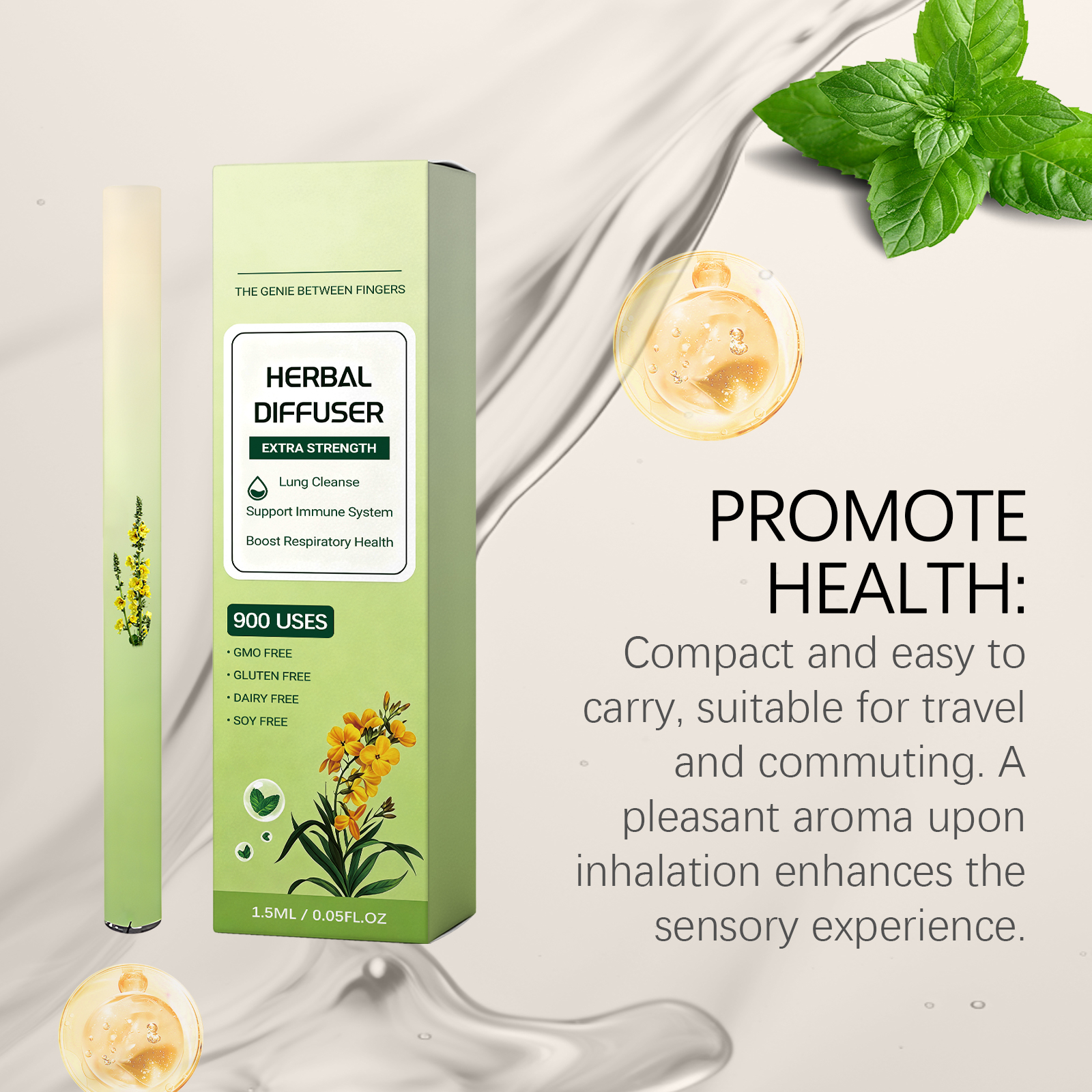 Body Care Nourishing Stick Herbal Ingredients Mild Care Body Refreshing Comfort Nasal Daily Portable Care Stick