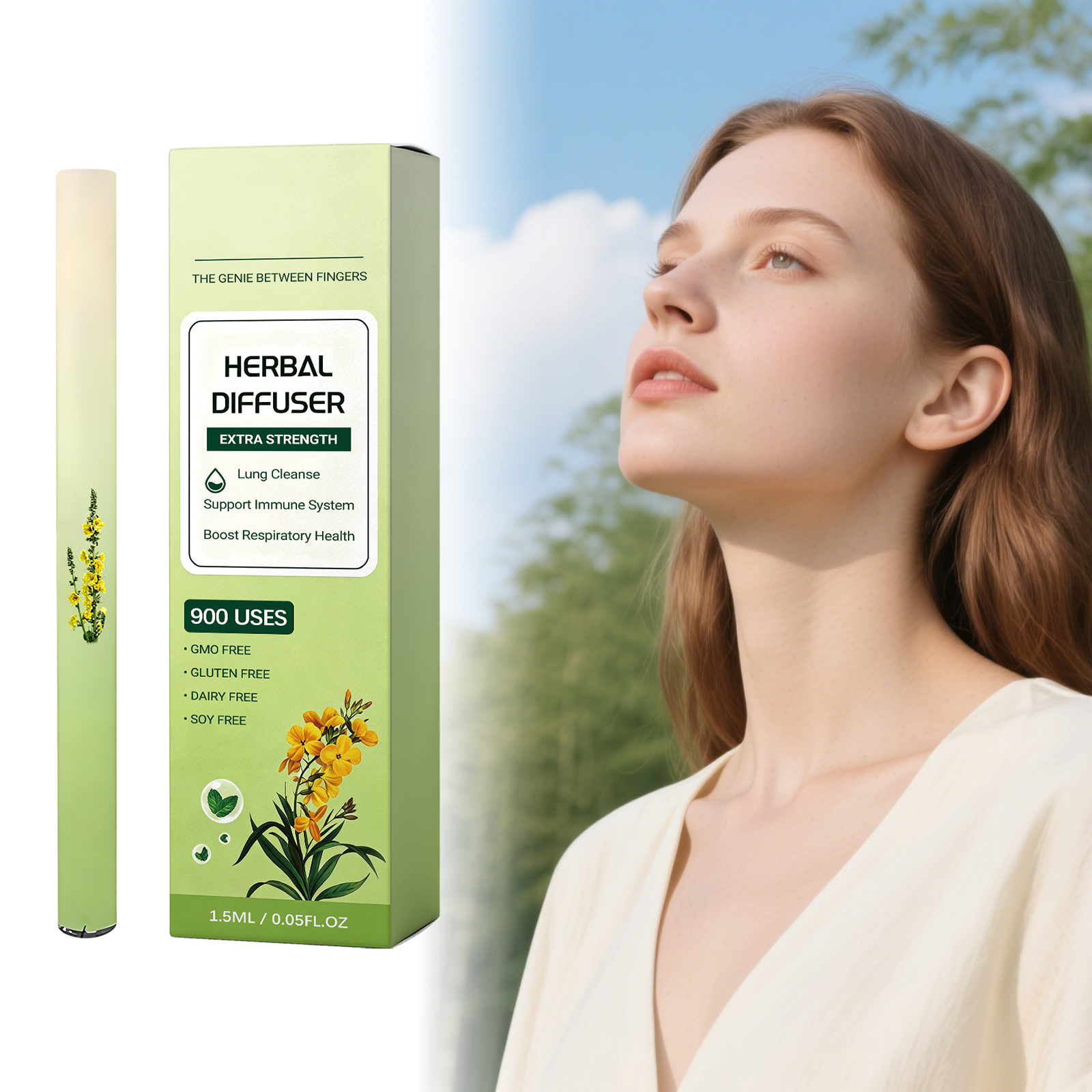Body Care Nourishing Stick Herbal Ingredients Mild Care Body Refreshing Comfort Nasal Daily Portable Care Stick