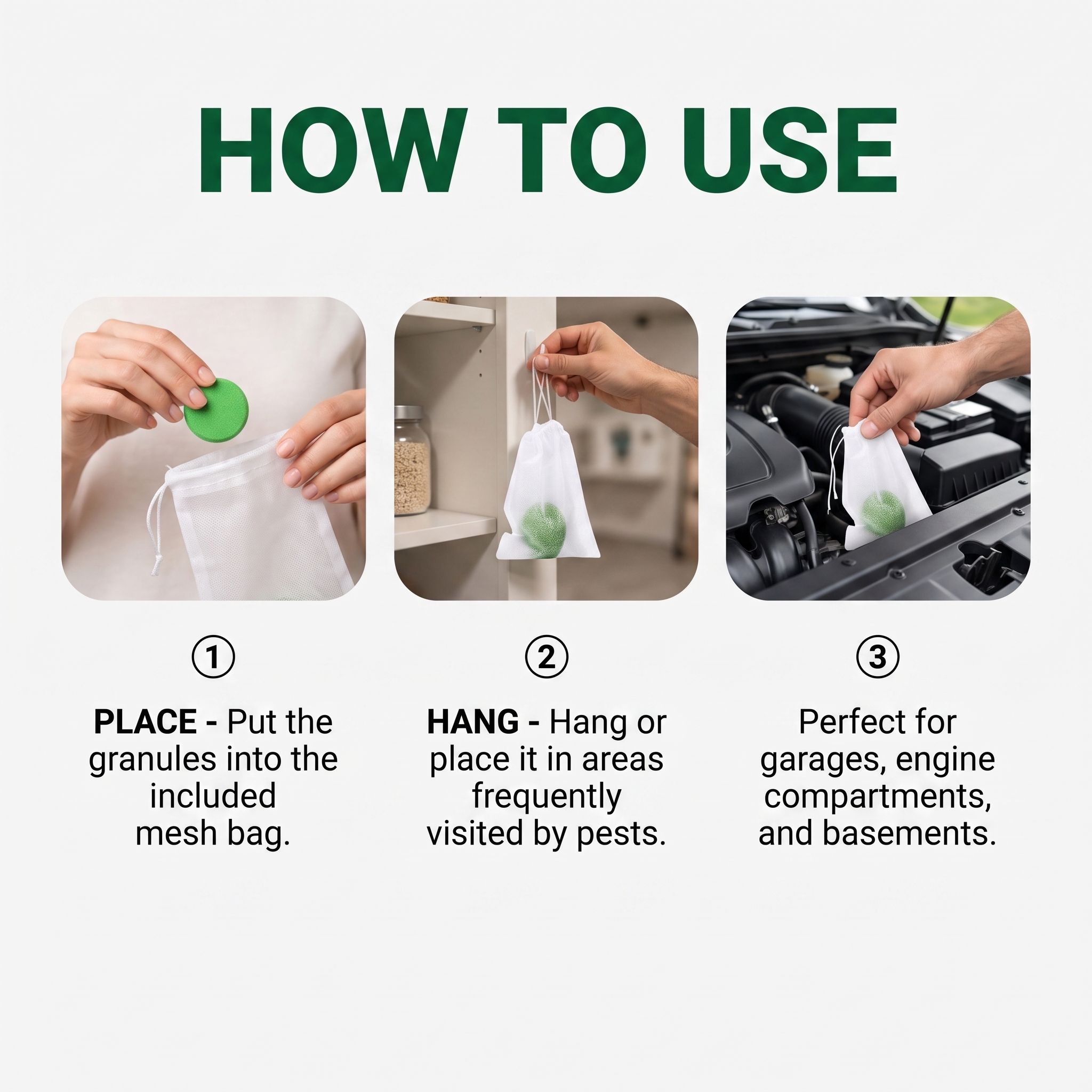 Insect Rodent Repellent Pellet Natural Indoor Outdoor Household Garden Warehouse Garage Farm Apartment Balcony Yard
