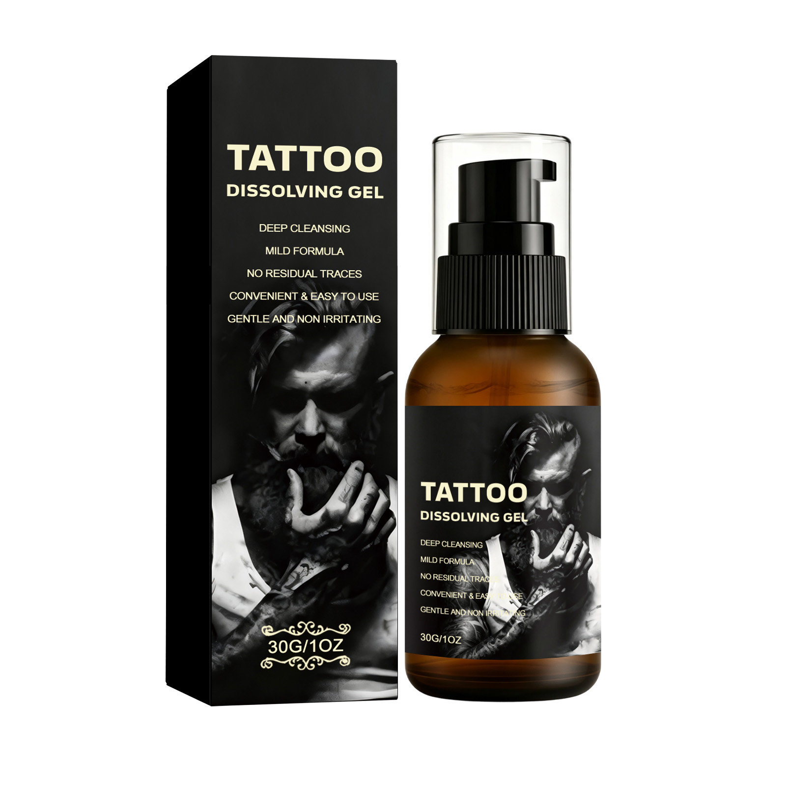 Tattoo Care Gel Gentle Formula Non Sticky Clean Fade Tattoo Marks Daily Moisturizing Portable Nursing