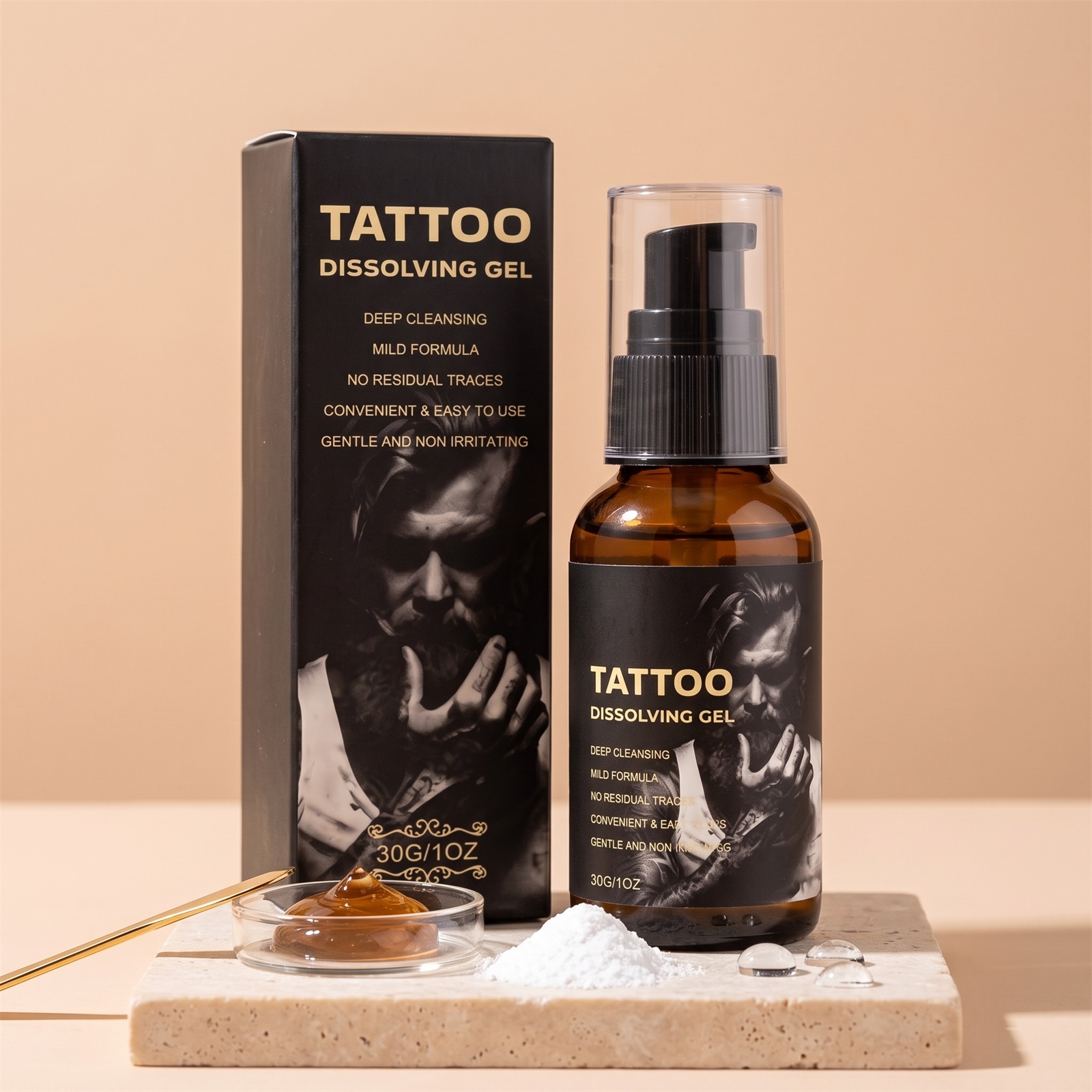 Tattoo Care Gel Gentle Formula Non Sticky Clean Fade Tattoo Marks Daily Moisturizing Portable Nursing