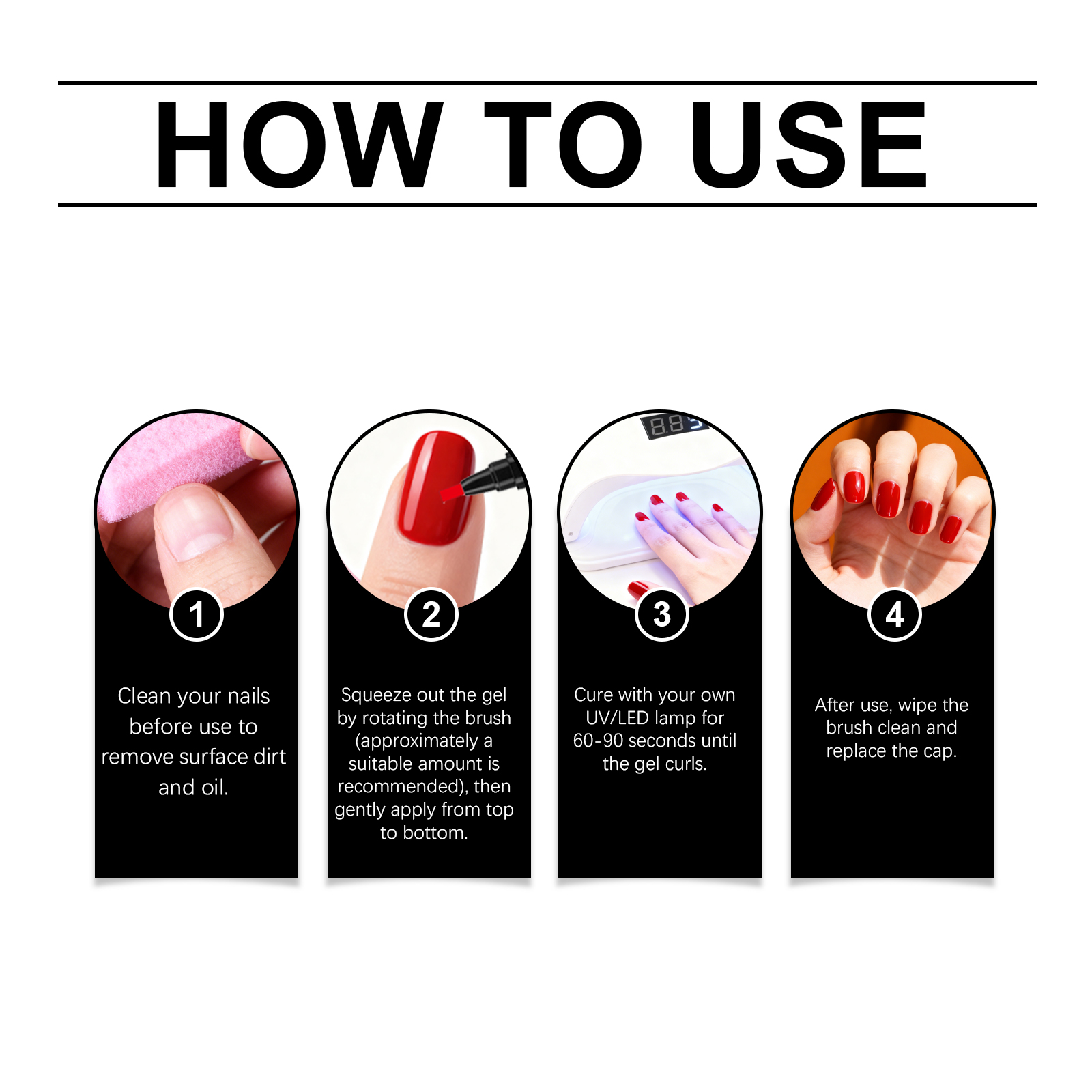 Nail Glue Pen Set Series Household Manicure Colorful Nail Polish Pen Fashion Mixed Color Convenient Smear