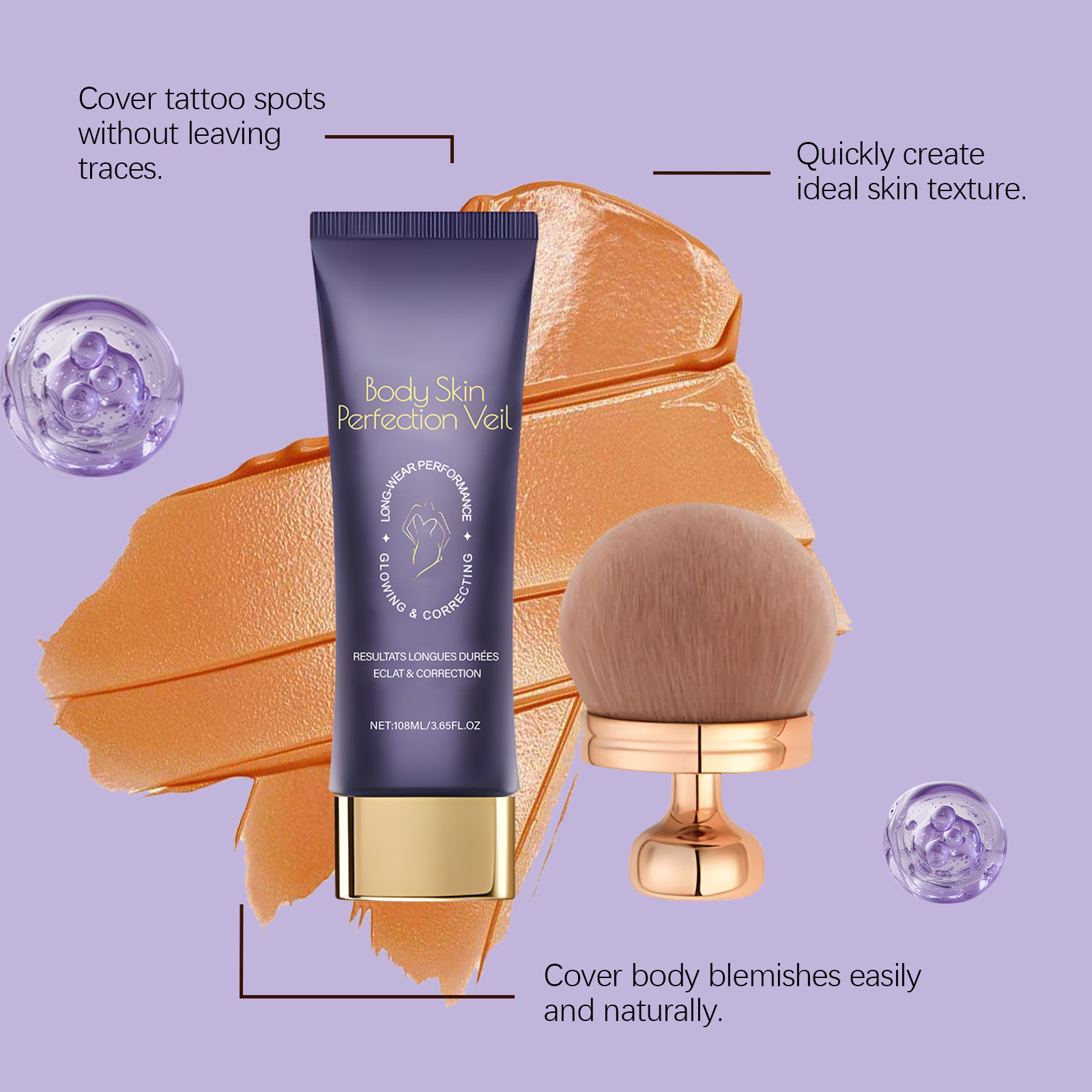 Body Concealing Care Cream Daily Moisturizing Blending Facial Body Skin All Season Applicable Hydrating Cover Cream