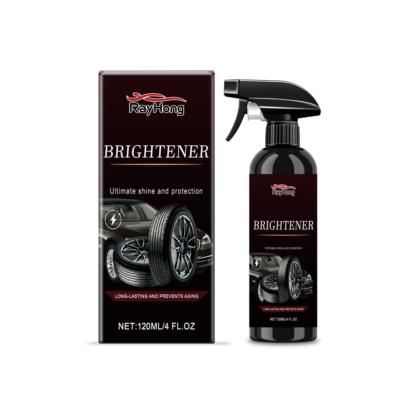 Car Tire Shine Spray Waterproof Anti Dirty Protective Gloss Anti Dust Long Lasting Renew Care