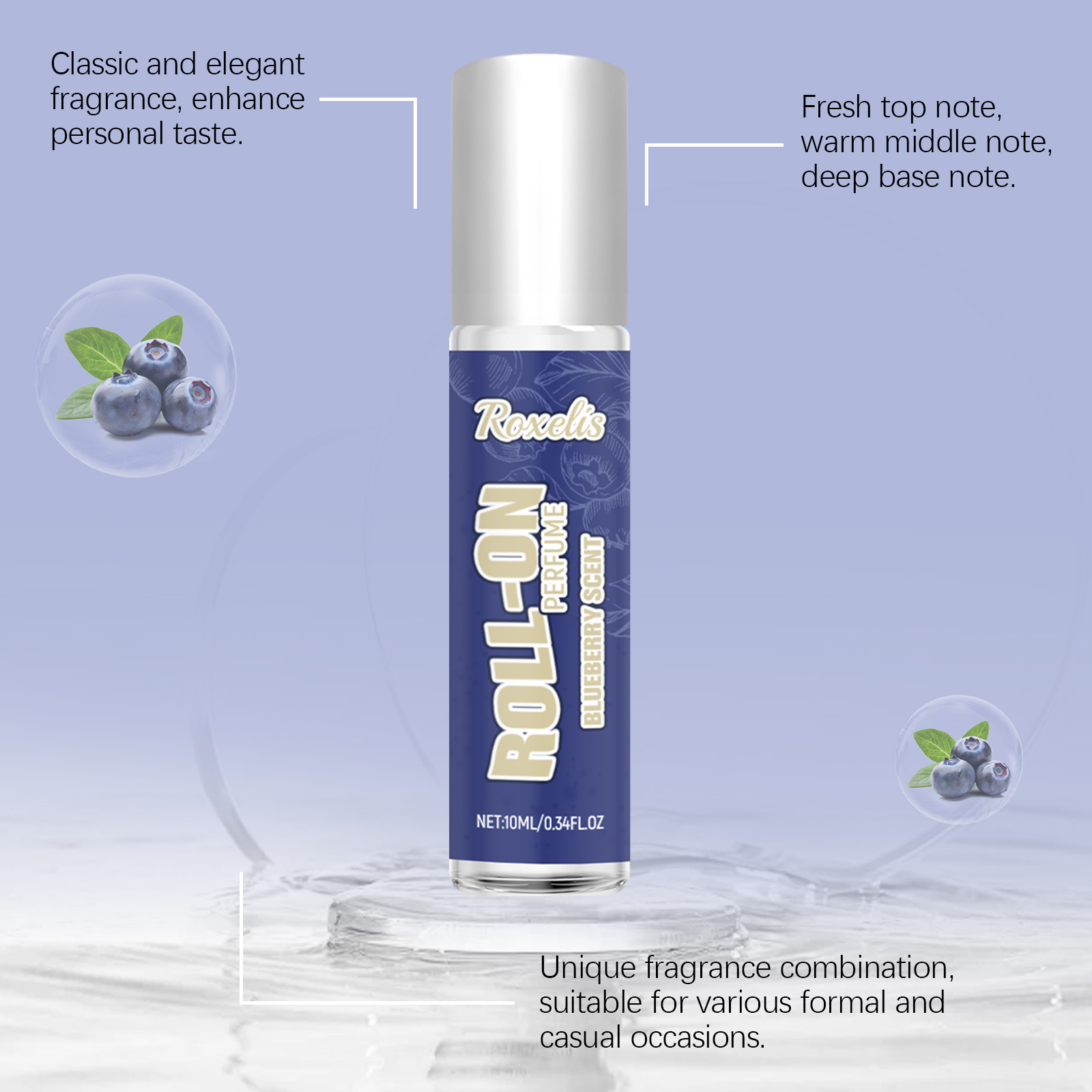 Blueberry Charm Roll On Perfume Niche Fragrance Releases Unique Fresh Long Lasting Scent