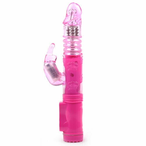 Thrusting Rampant Rabbit Vibrator Adult Sex Toy Rotating Beads Clit Stim
