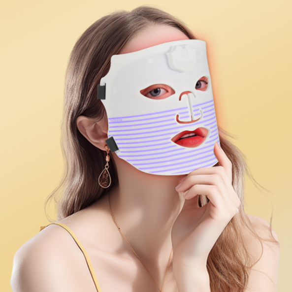 LED Light Therapy Face Mask Red Blue Light Photon Facial Beauty Mask 7 Color LED Skin Care Device for Home Use Anti Aging Wrinkles