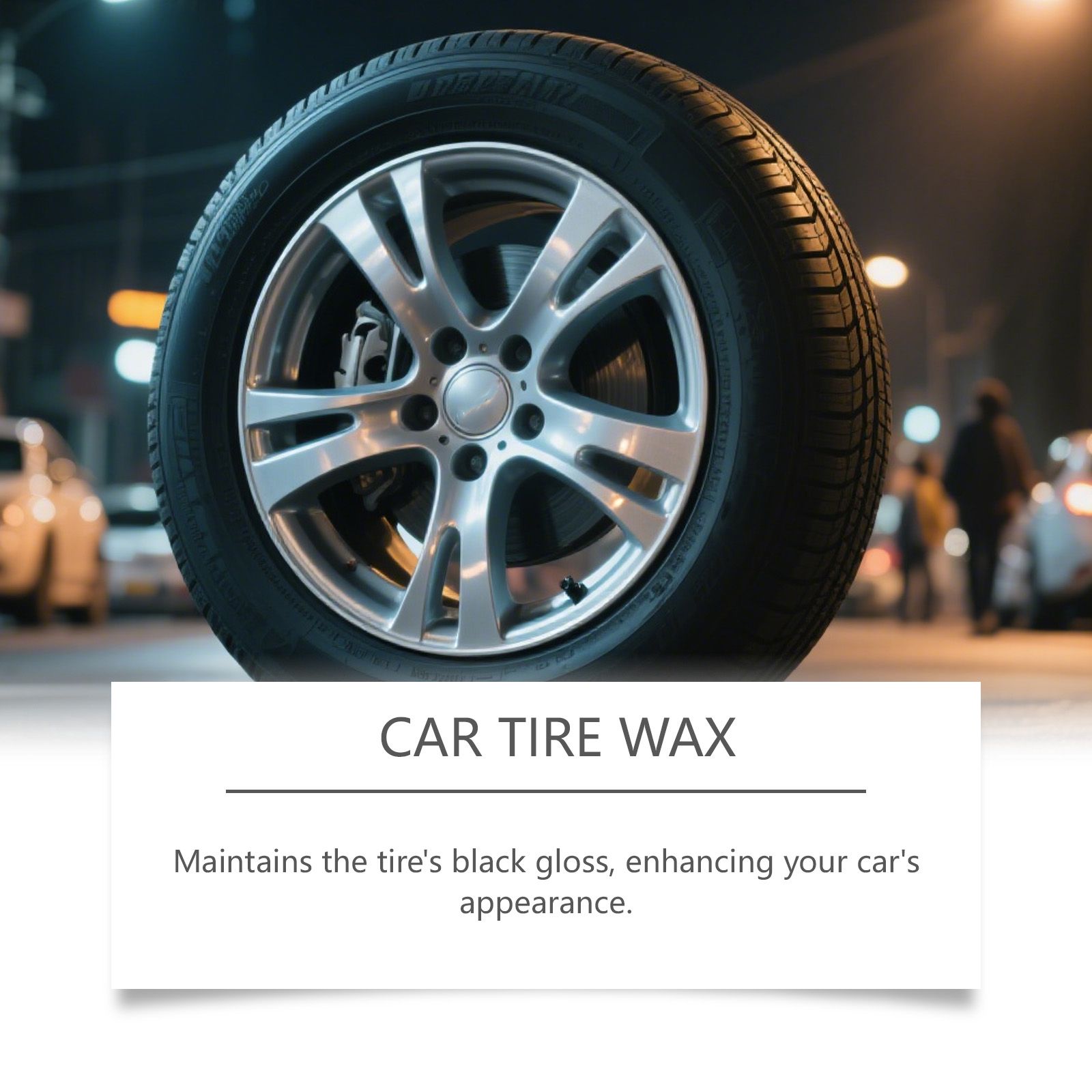 Tire Restoration Balm Polishing Cleaning Gloss Enhancer For Car Wheel Care 50g