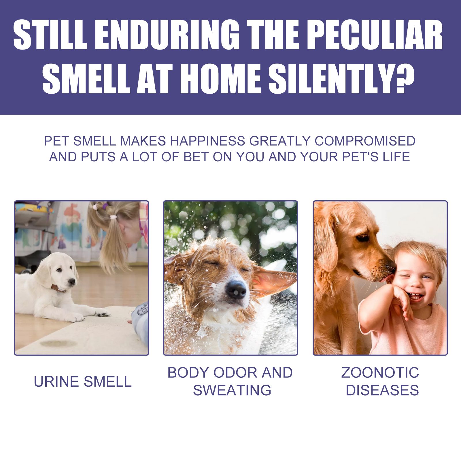 Pet Deodorizer Spray For Dogs And Cats Odor Removal Urine Smell And Fresh Air
