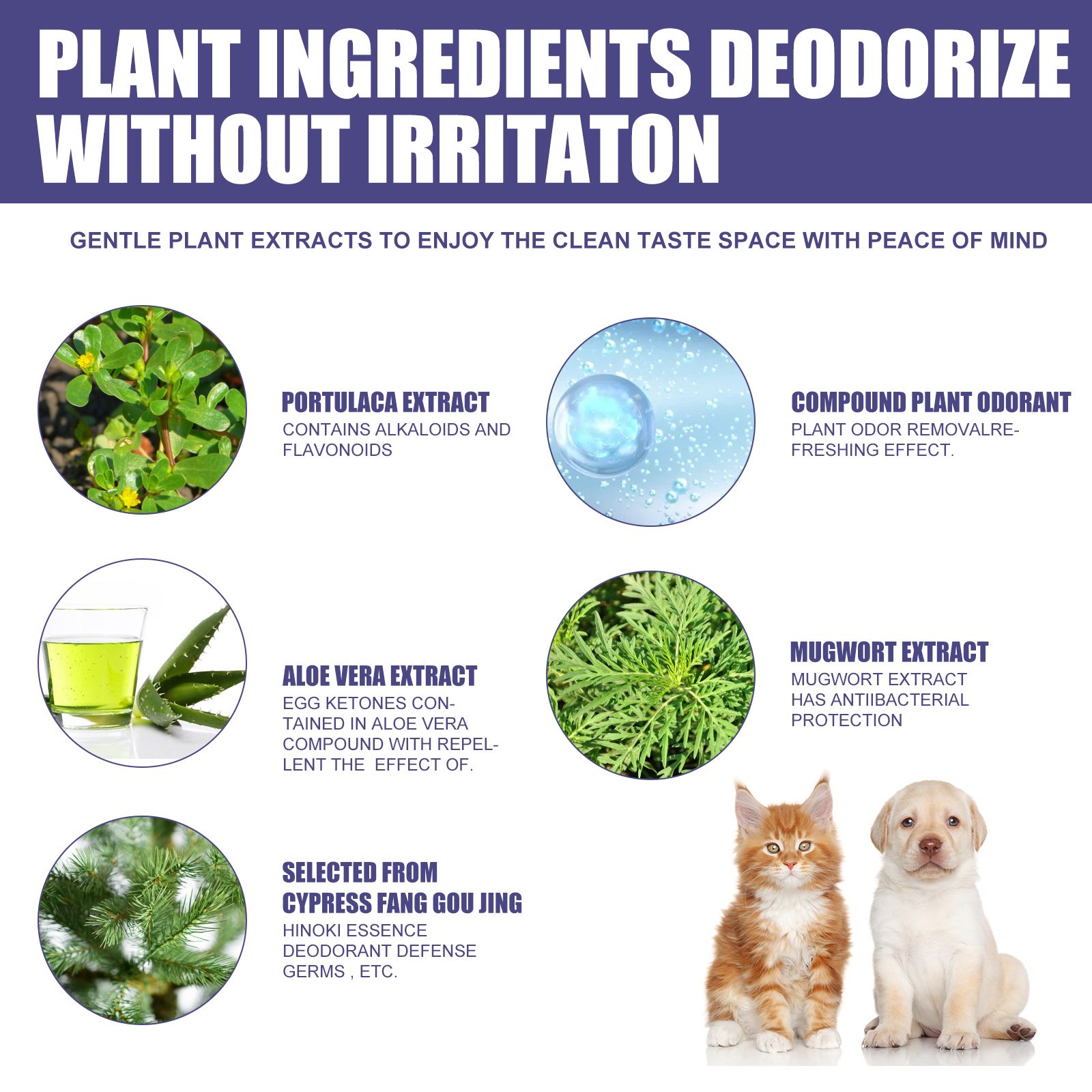 Pet Deodorizer Spray For Dogs And Cats Odor Removal Urine Smell And Fresh Air