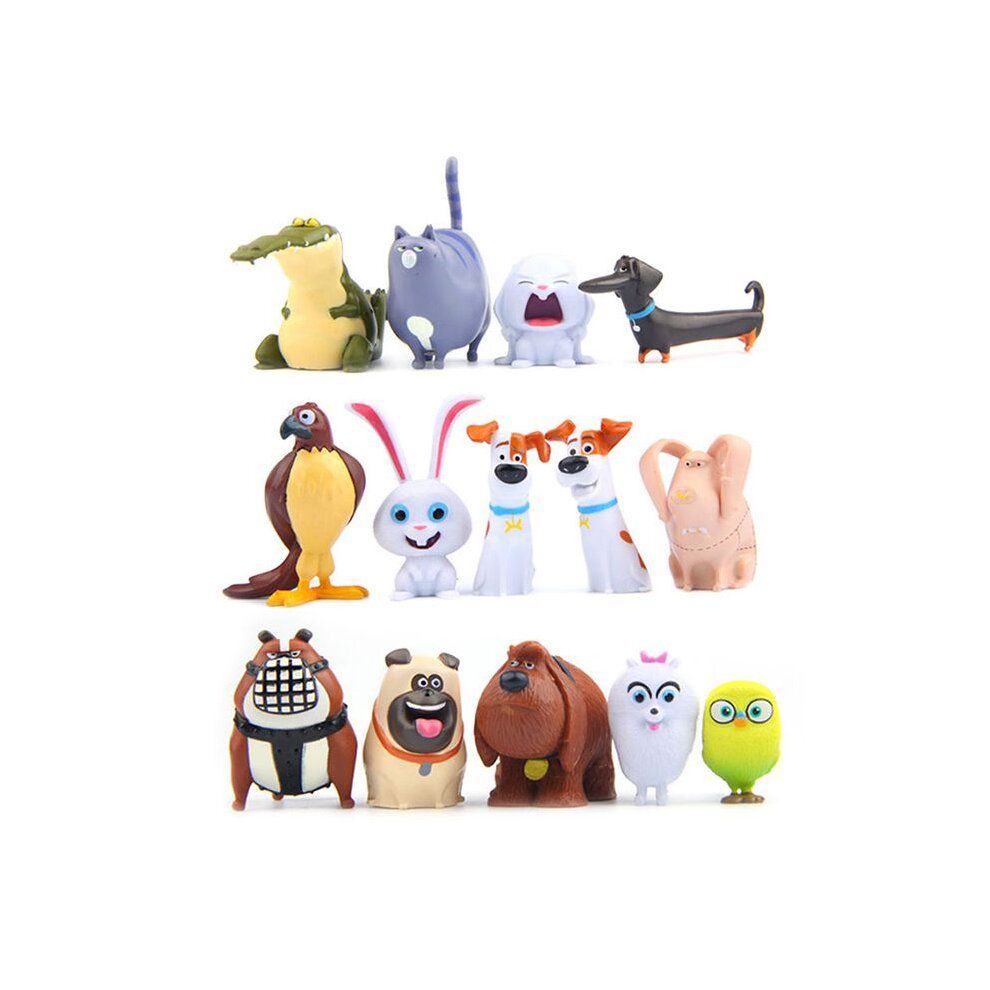 14PCS The Secret Life Of Pets Max Snowball Duke Chloe Gidget Action Figure Toys
