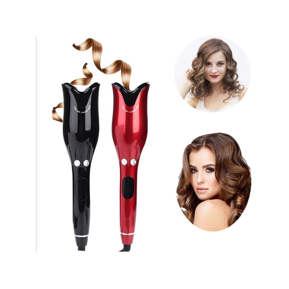 Spin N Curl Ceramic Rotating Curler, Ruby Red