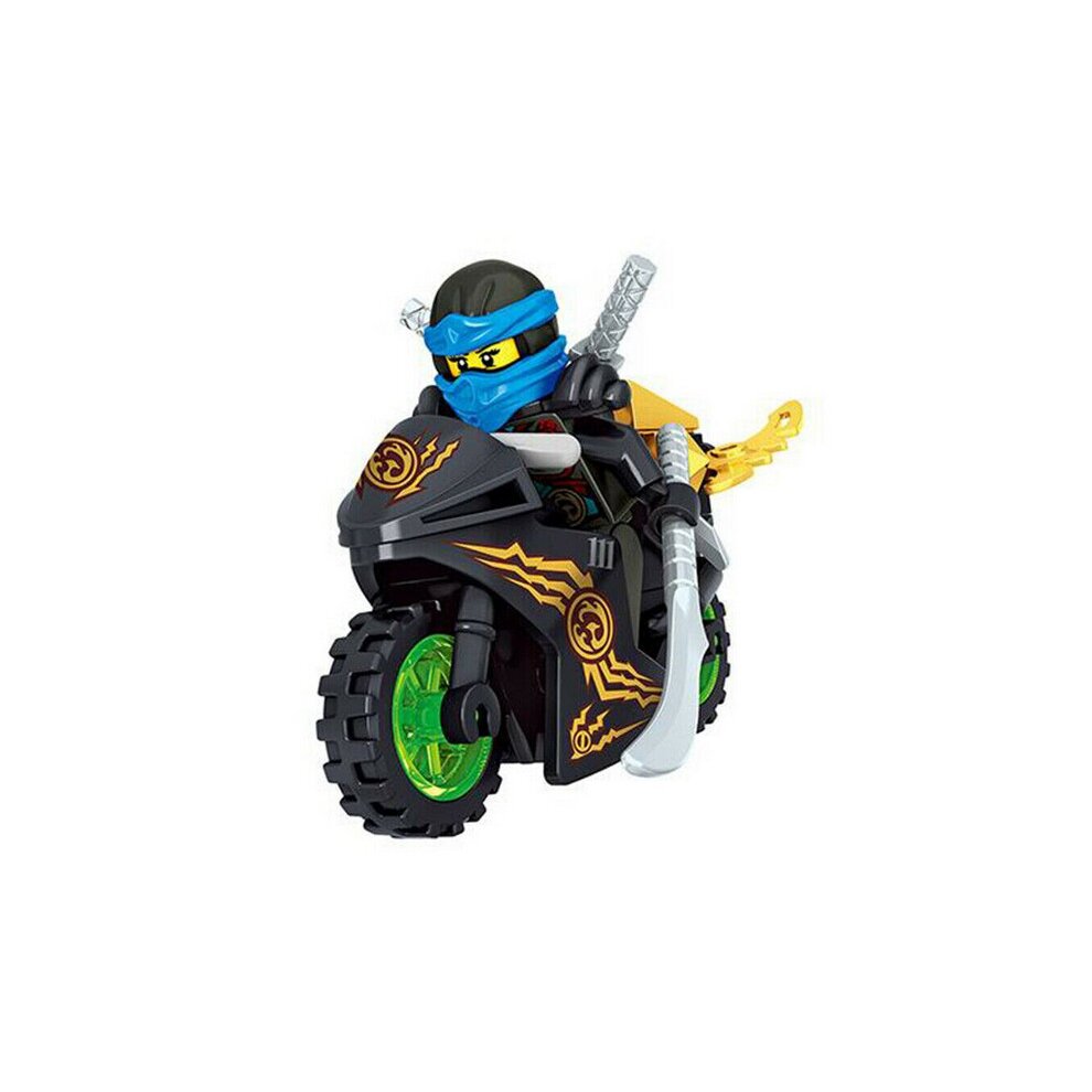 8Pcs Ninjago Motorcycle Minifigures Ninja Mini Figures Fits Blocks Toy