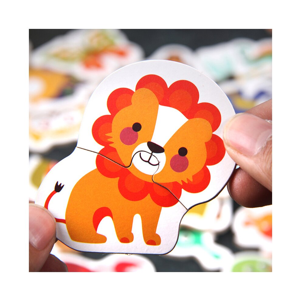 (Animal Cartoon Puzzle) Baby Early Education Educational Cartoon Jigsaw