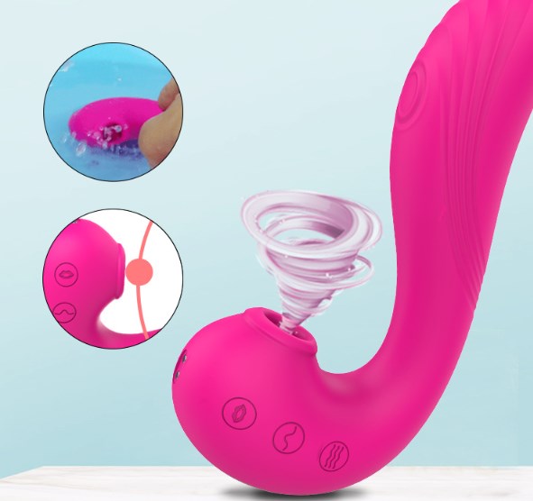 G-spot Clitoris Vibrator Sucking Vibrating Massager Dildo Bullet Vagina Anal Stimulator Adult Women Couples Sex Toy with 10 Vibration 5 Suction Flapping Modes