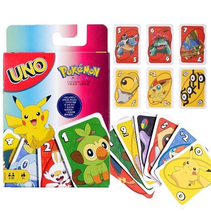 Pokemon UNO Card Game Family Entertainment Gift