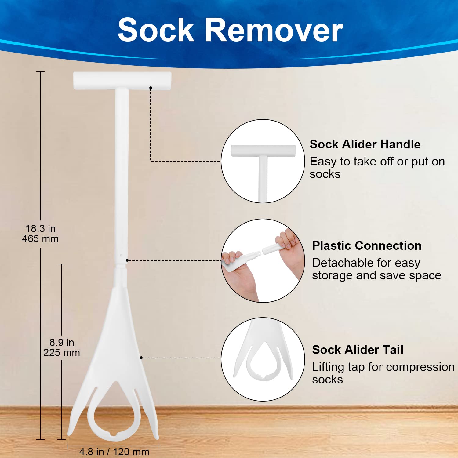 Sock Aid Kit  Sock Helper-Easy on|For Elderly |Senior| Pregnant|Diabetics