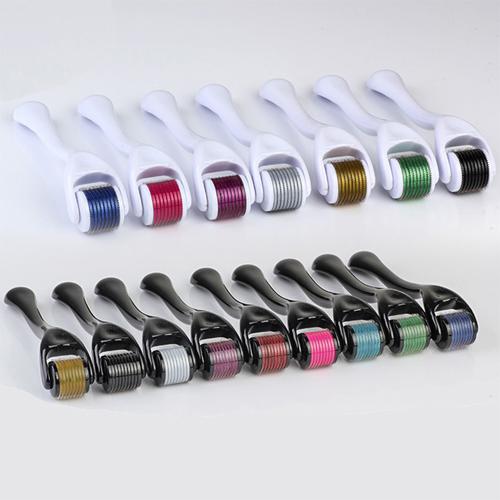 Derma Roller Micro Needle Roller 540 Titanium Microneedle for Skin Internal Regeneration Anti Ageing Wrinkle Cellulite Scar Stretch Mark Treatment Skin Care Hair regeneration 0.25mm