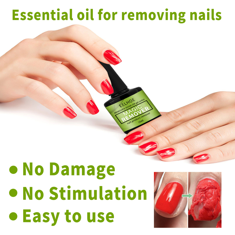 (1 Pack) Nail Polish Remover Magic Burst Gel Polish Remover Soak Off Primer Coat Cleaner Nail Degreaser Nail  UV Gel Remover Liquid Manicure Tools 15ml