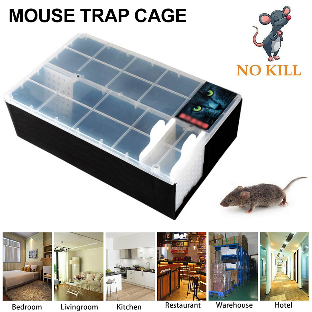 Humane Mouse Trap  29 cm Enlarged Smart Mouse and Rodent Trap- No Kill The Mice - Pets & Children Friendly- Like a Real Mouse Home Continuity Catching Mouse Traps