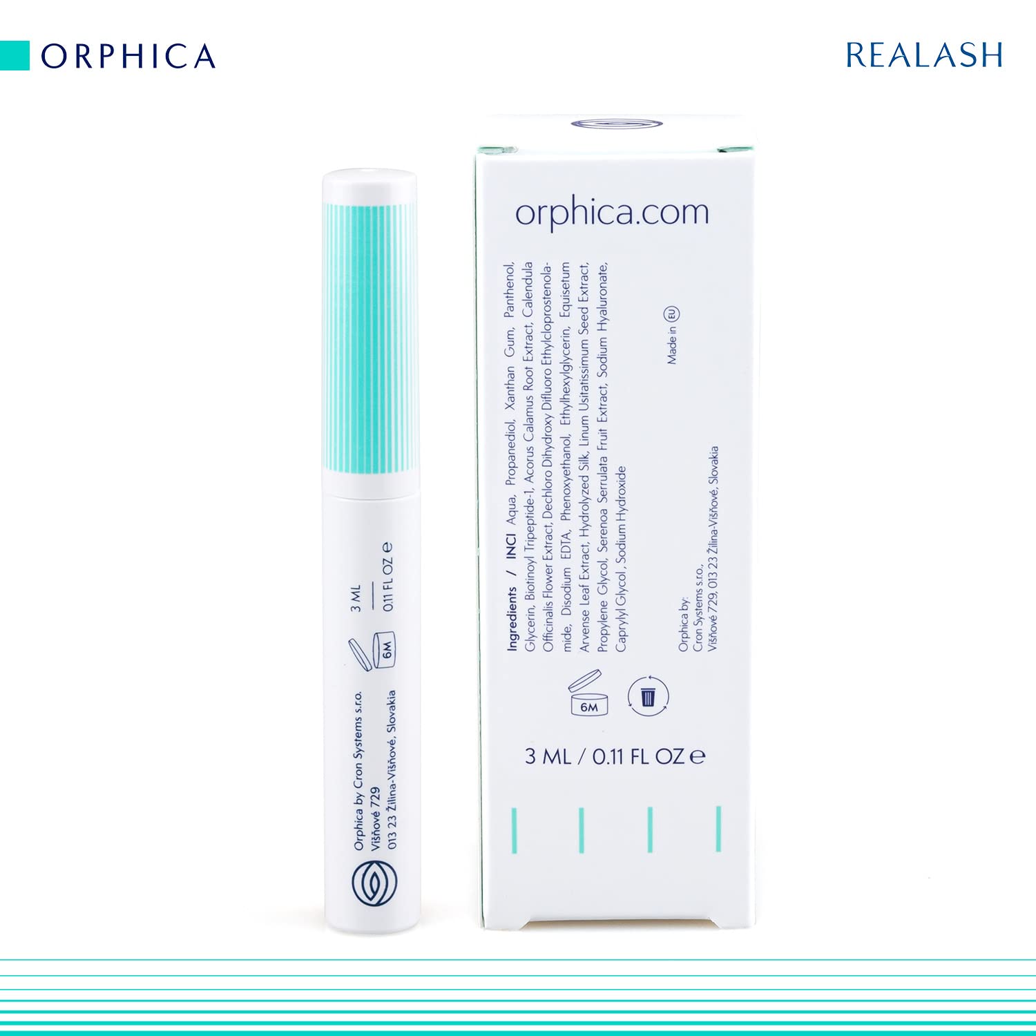 ORPHICA Realash Eyelash Enhancer Lash Nutrition Serum Essentials Conditioner Eye Lash Growth Serum Lash Lifting Extension Supplies 3ml