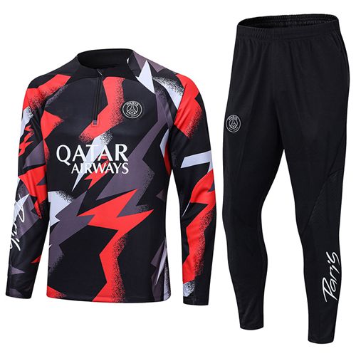Paris Football Jersey Long Sleeve Training Suit 2022-2023 Season PSG Adult Kids Sportswear Set