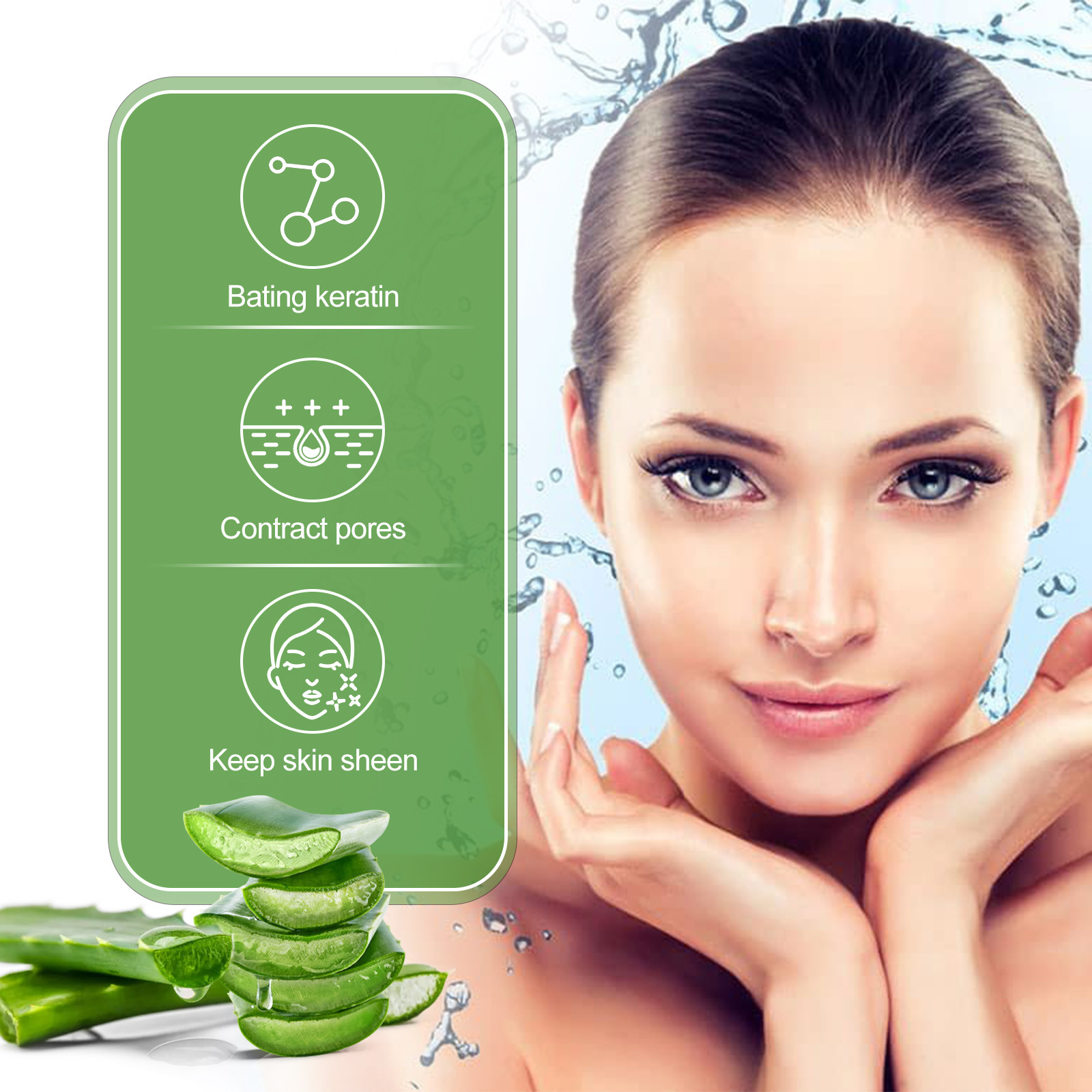 Aloe Exfoliator Gel Face Exfoliating Cream Shrink Pore Blackhead Acne Treatment Scrubs Dead Skin Removal Smooth Whitening Moisturizing Peeling Gel