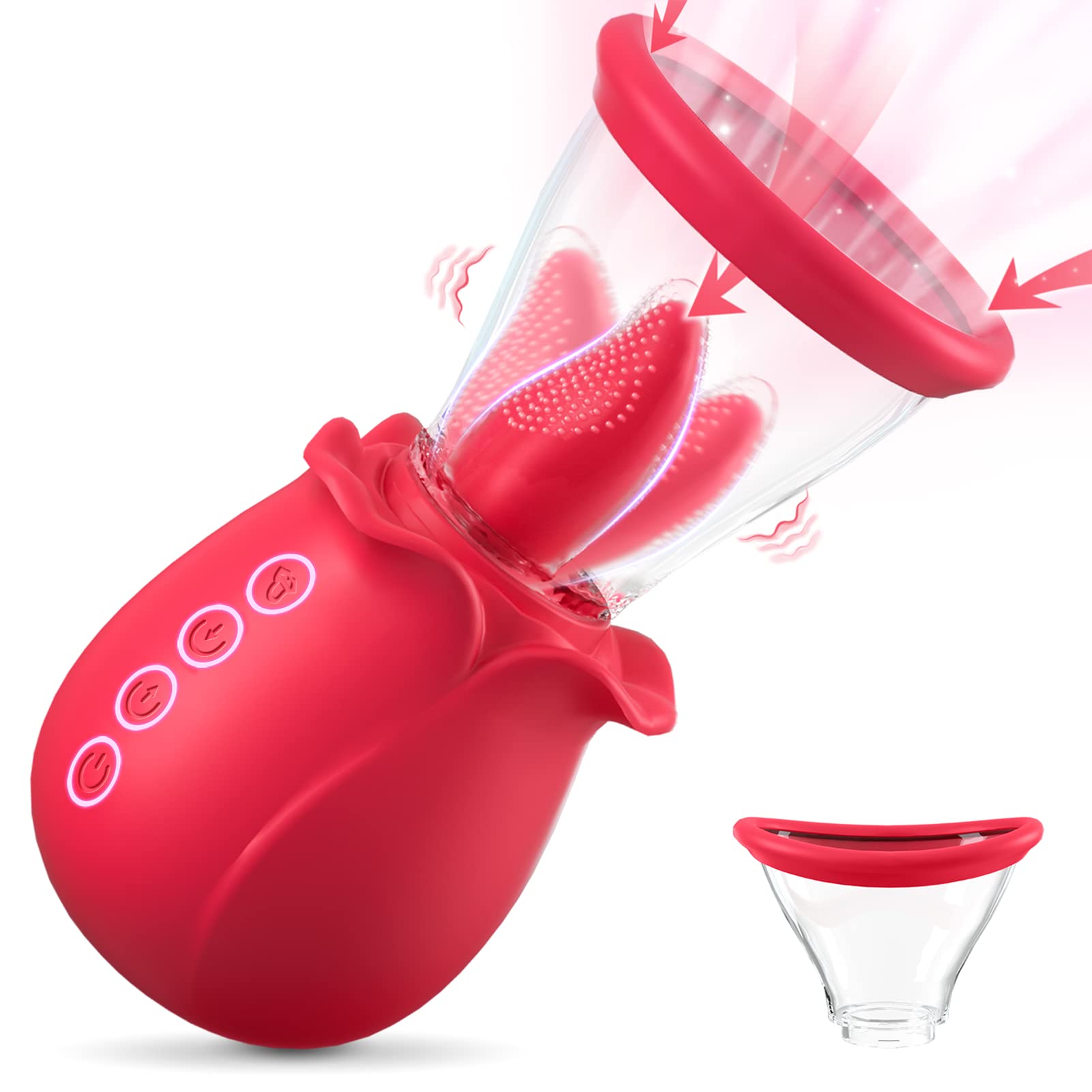 Sucking Vibrator Sex Toys for Women Sucking Tongue Licking Clitoris Vibrators Adult Toy for Nipple Clitoral Stimulator Best Valentines Day Gift