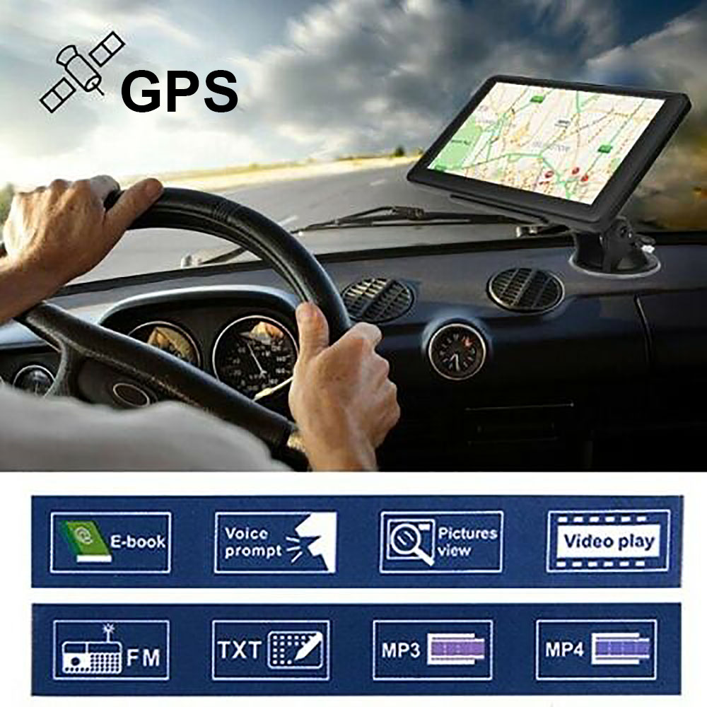 (7 Inch) Sat Nav Car GPS Navigation Latest UK EU Map Truck
