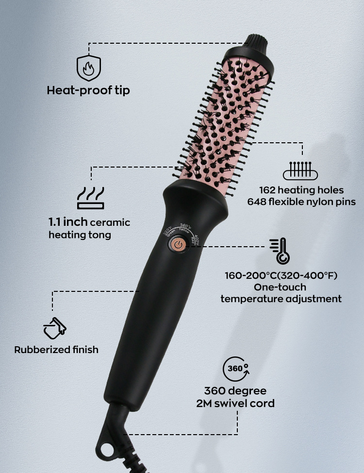 3 in 1 Curling Wand Curling Iron Brush The Magic Hair Styling Wand