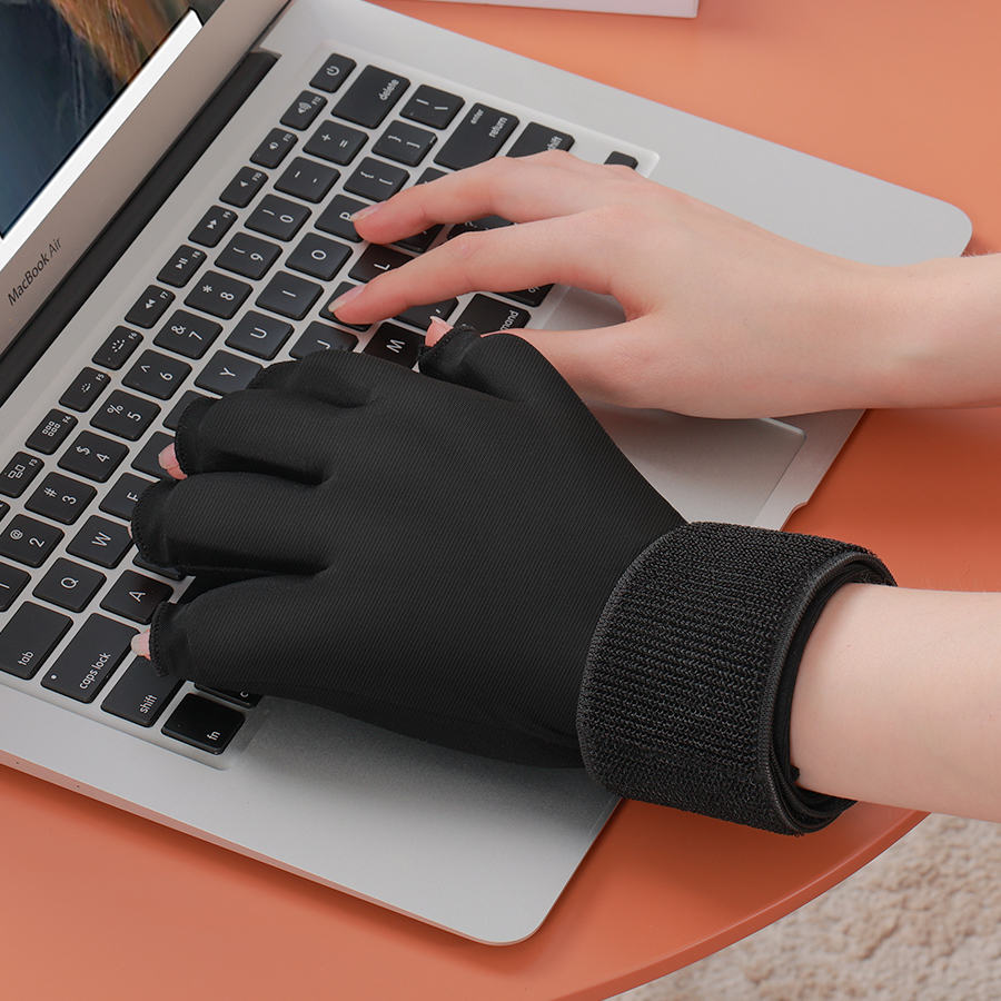 Finger Ice Glove Arthritis Pain Relief Adjustable Wrist Strap Hand Compression Ice Pack Hot Cold Therapy Reusable Gel Cold Pack Tendinitis Carpal Tunne