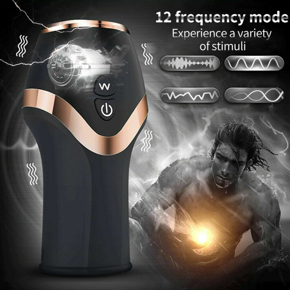 Pocket Pussy Automatic Handsfree Male Masturbator Cup Stroker Vibrator Massager Sex Toy for Men
