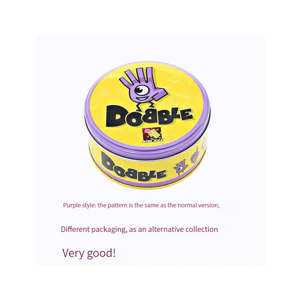 Purple Version Dobble Card Game | Family Card Game