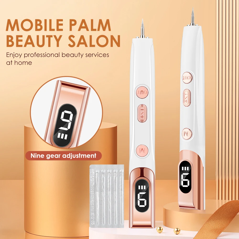 Freckle Dark Spot Mole Pen Blue Light Ionized Carbonization Repair Electric Salon Special Remove Skin Tag Fat Grain Warts Berrugas Eliminator Plasma Pen