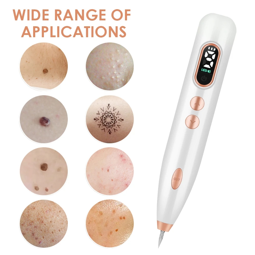 Rechargeable Plasma Pen Skin Tag Remover Mole Removal Tattoo Papilloma Wart Spots Dark Dpot Black Dot Nevus Freckle Flat Blemish Pimples Removal Pen