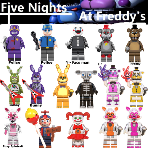16PCS Fit Lego Five Nights At Freddys Minifigures Kids Gifts Toys