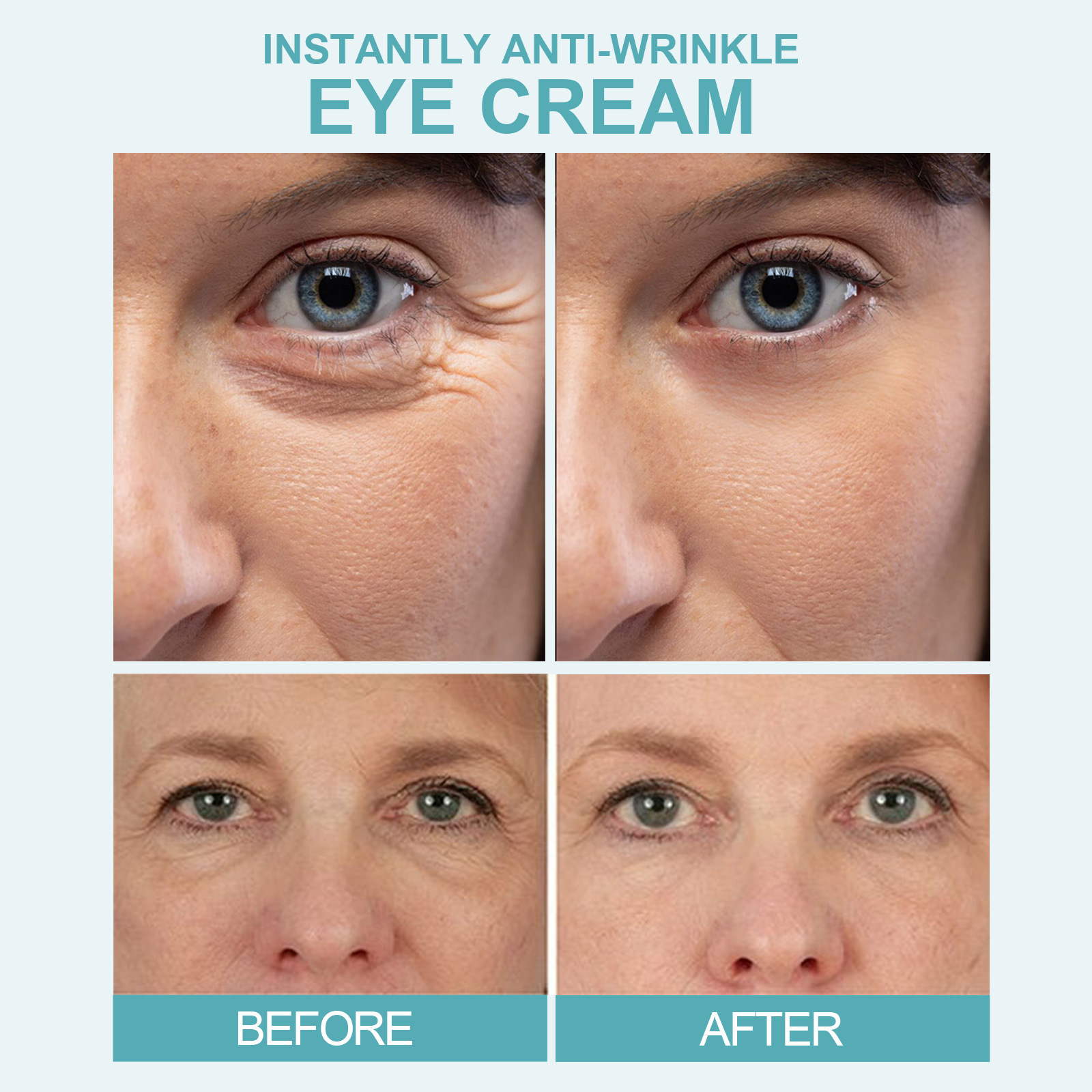EELHOE Anti Wrinkle Eye Cream Fade Dark Circles Remove Eye Bags Hyaluronic Acid