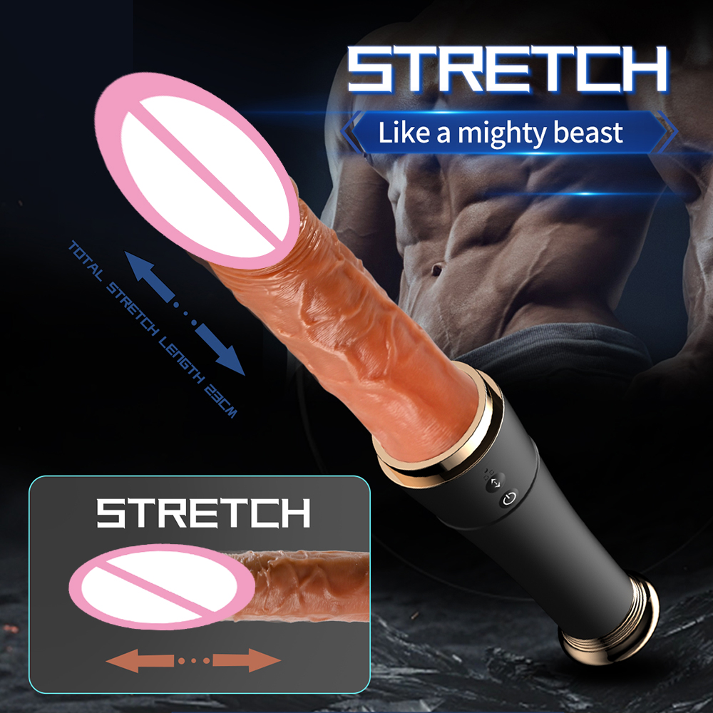 (Vibrating) Realistic Thrusting Dildo AV Vibrator for Women Vagina Anal Stimulator Heating Penis Auto Telescopic G Spot Masturbator Adult Sex Toys for Couple