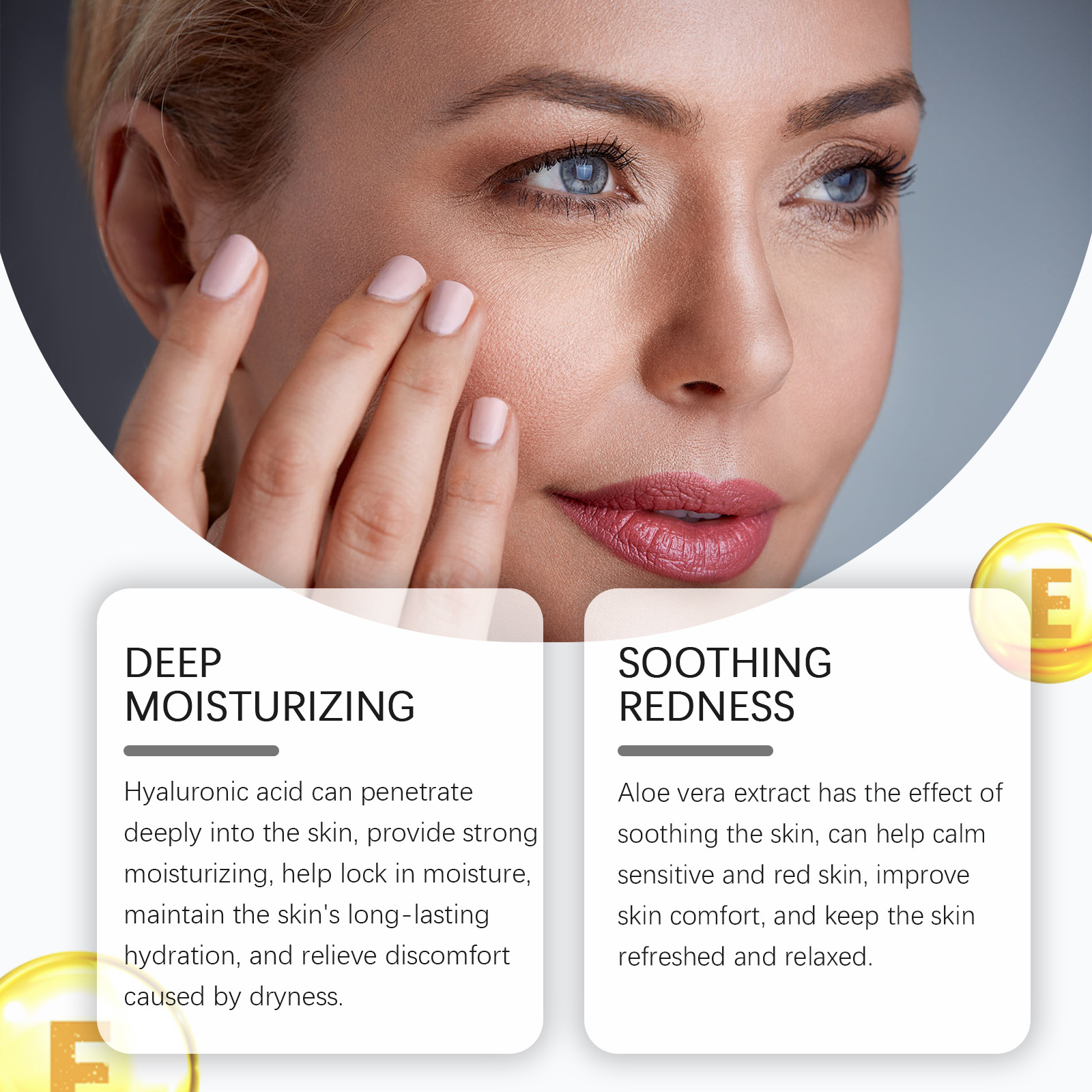 OUHOE Brightening Moisturizing Face Cream Facial skin, Hydrates Nourishes Tender Skin Soothing Skin Repair Korean Skincare Ointment Cream 50g
