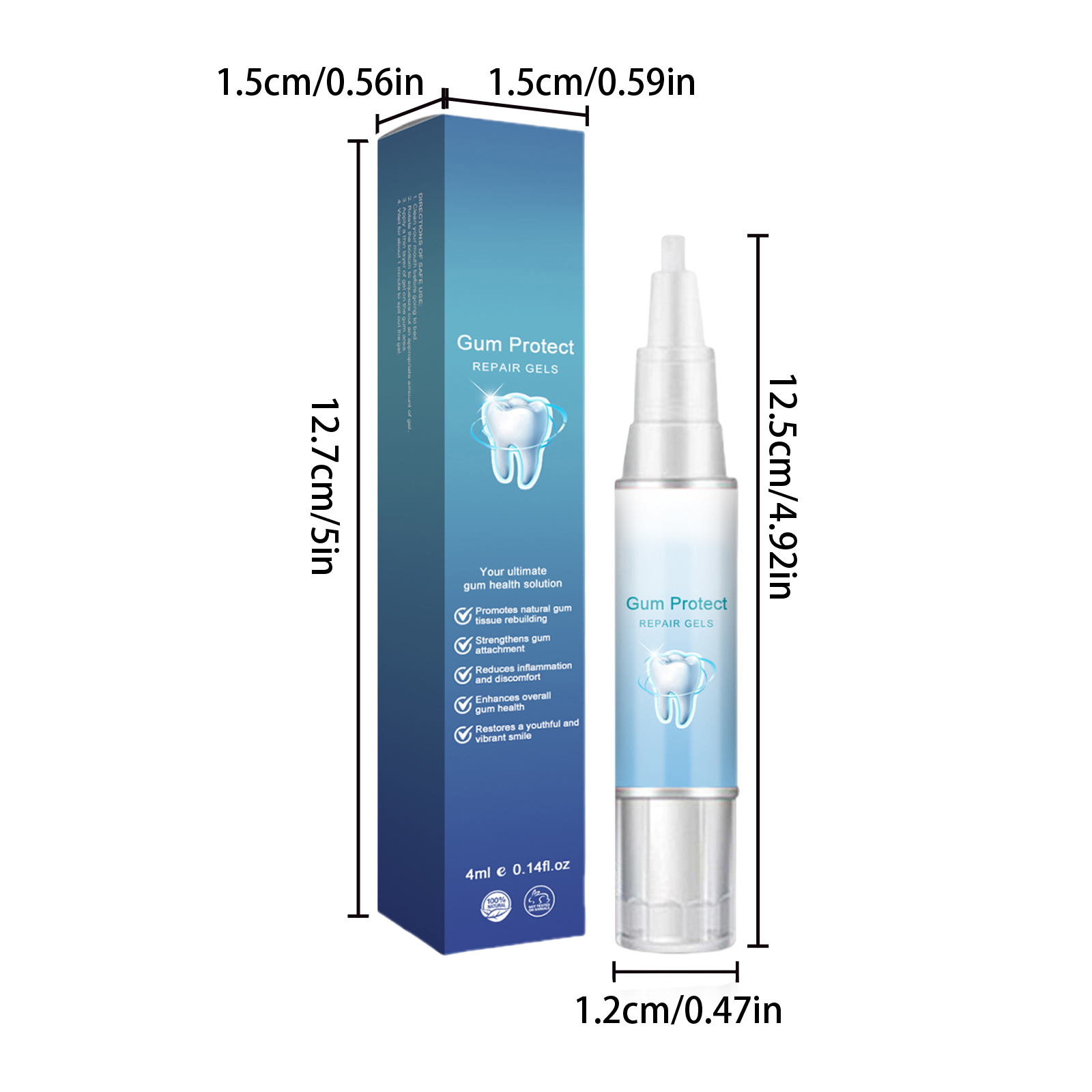 Gum Repair Gel Rebuilding Strengthen Whiten Remove Breath Inflammation Oral Tooth Bad Protect Anti Gingival Stains Recessio