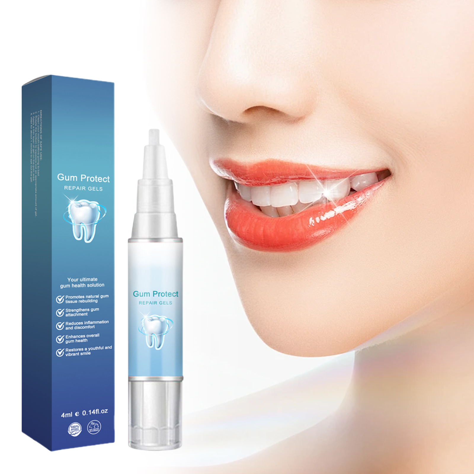 Gum Repair Gel Rebuilding Strengthen Whiten Remove Breath Inflammation Oral Tooth Bad Protect Anti Gingival Stains Recessio