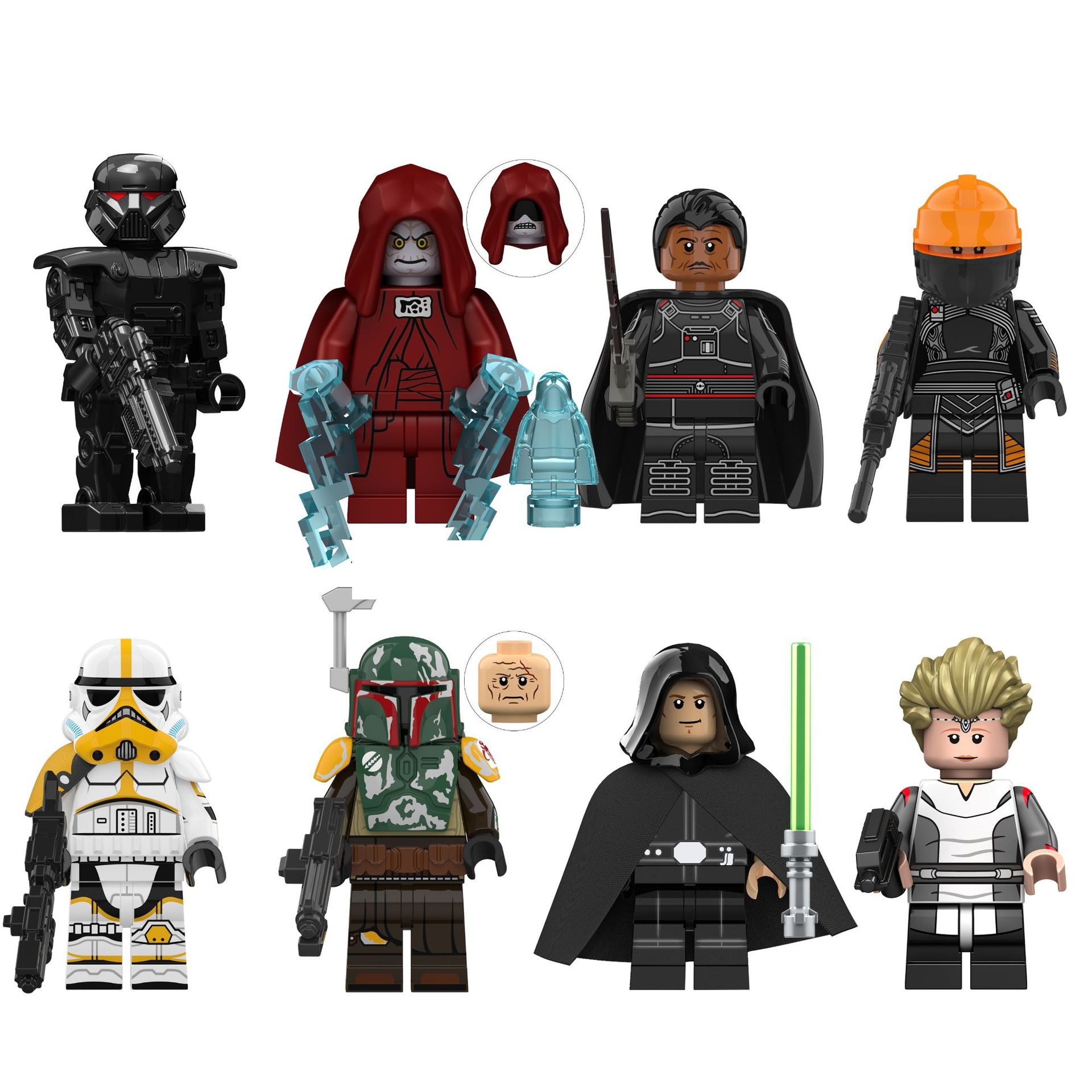 (Style A) Star Wars Building Block Toys Dark Storm Soldiers Action Mini Figures with Multiple Military Weapons Accessories for Kids