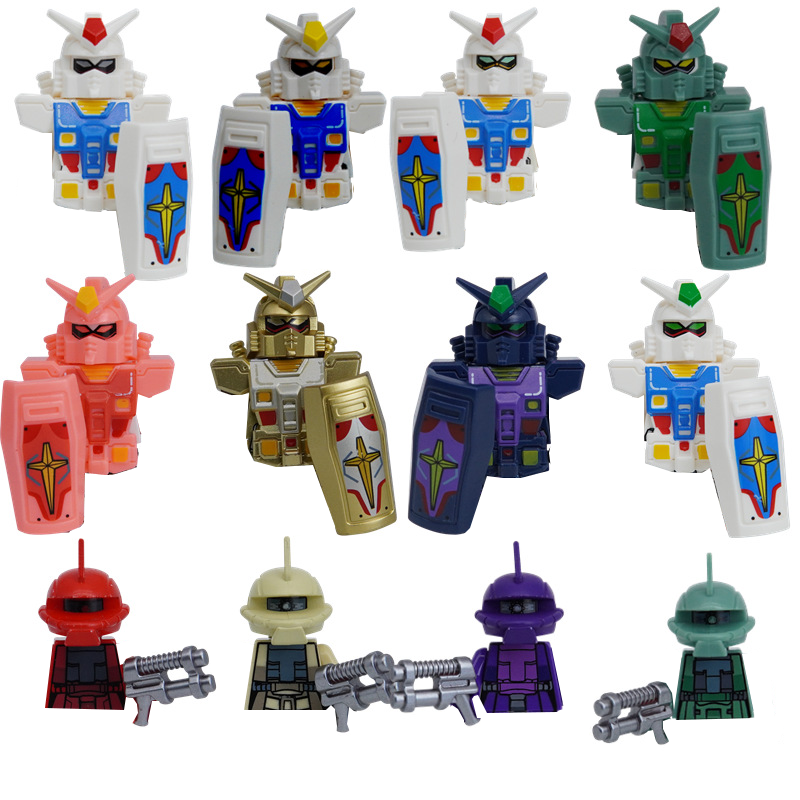 (12 pcs) New Animation Game Building Blocks Sets Peripheral Assembling Anime Action Figure Bricks Kids Toys