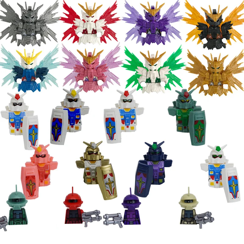 (12 pcs) New Animation Game Building Blocks Sets Peripheral Assembling Anime Action Figure Bricks Kids Toys