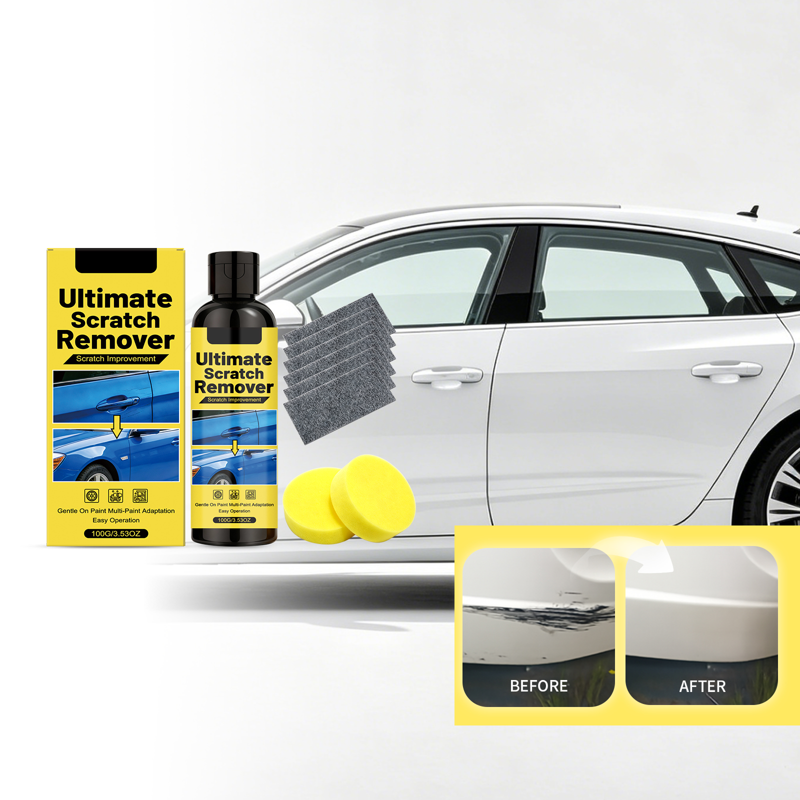 Auto Scratch Repair Kit Car Body Paint Surface Scuff Renew Fix Daily Vehicle Beauty Maintenance Care