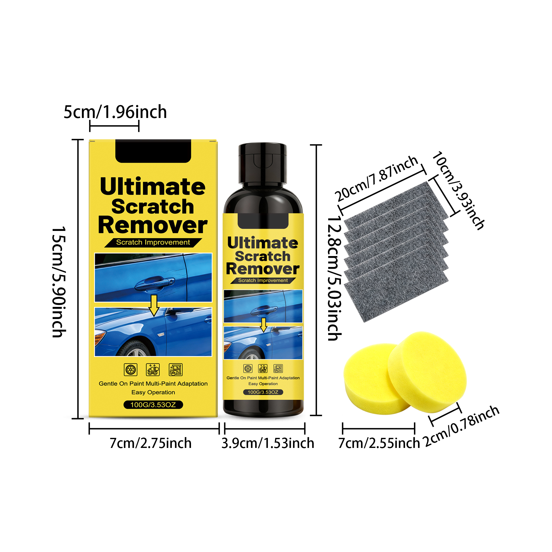 Auto Scratch Repair Kit Car Body Paint Surface Scuff Renew Fix Daily Vehicle Beauty Maintenance Care