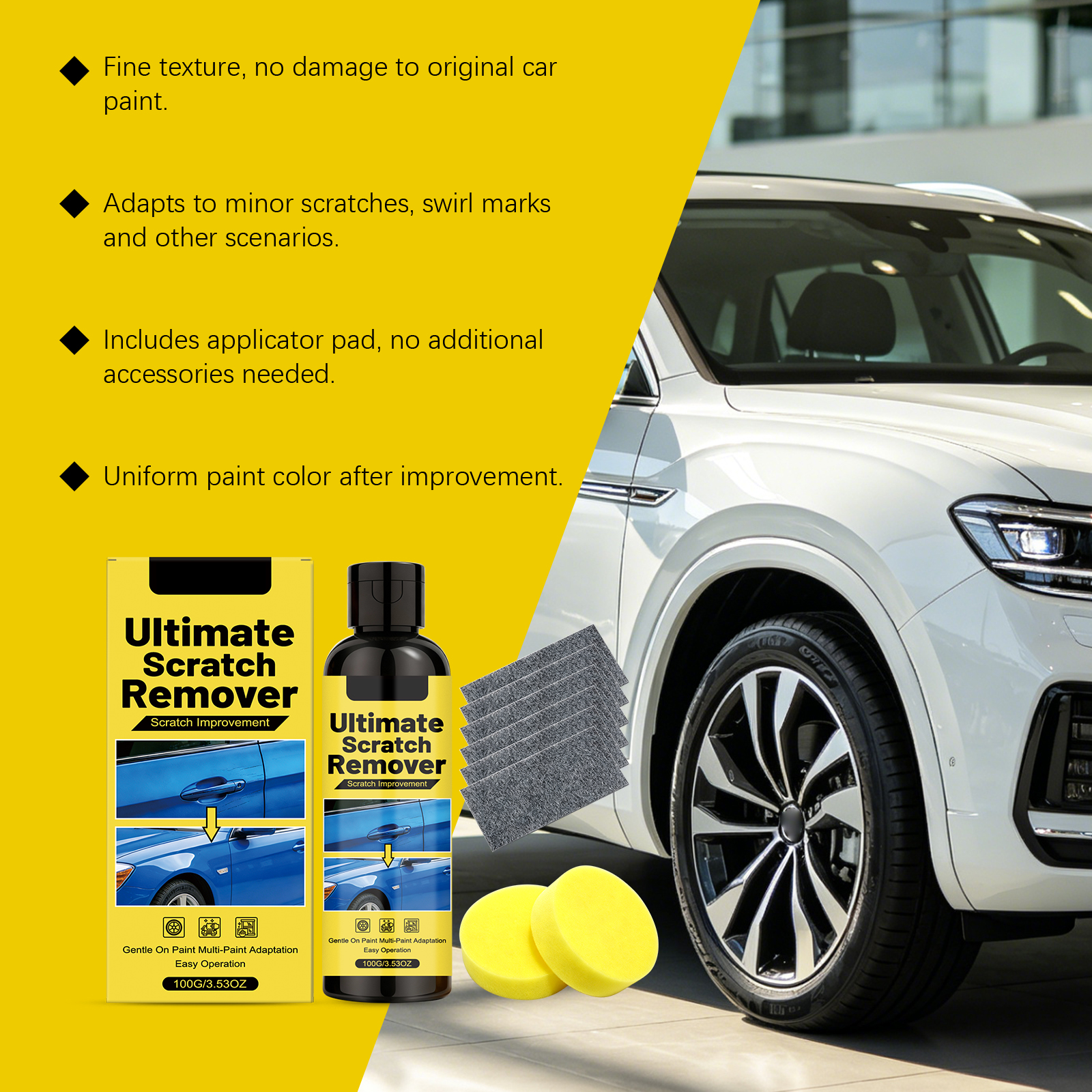 Auto Scratch Repair Kit Car Body Paint Surface Scuff Renew Fix Daily Vehicle Beauty Maintenance Care