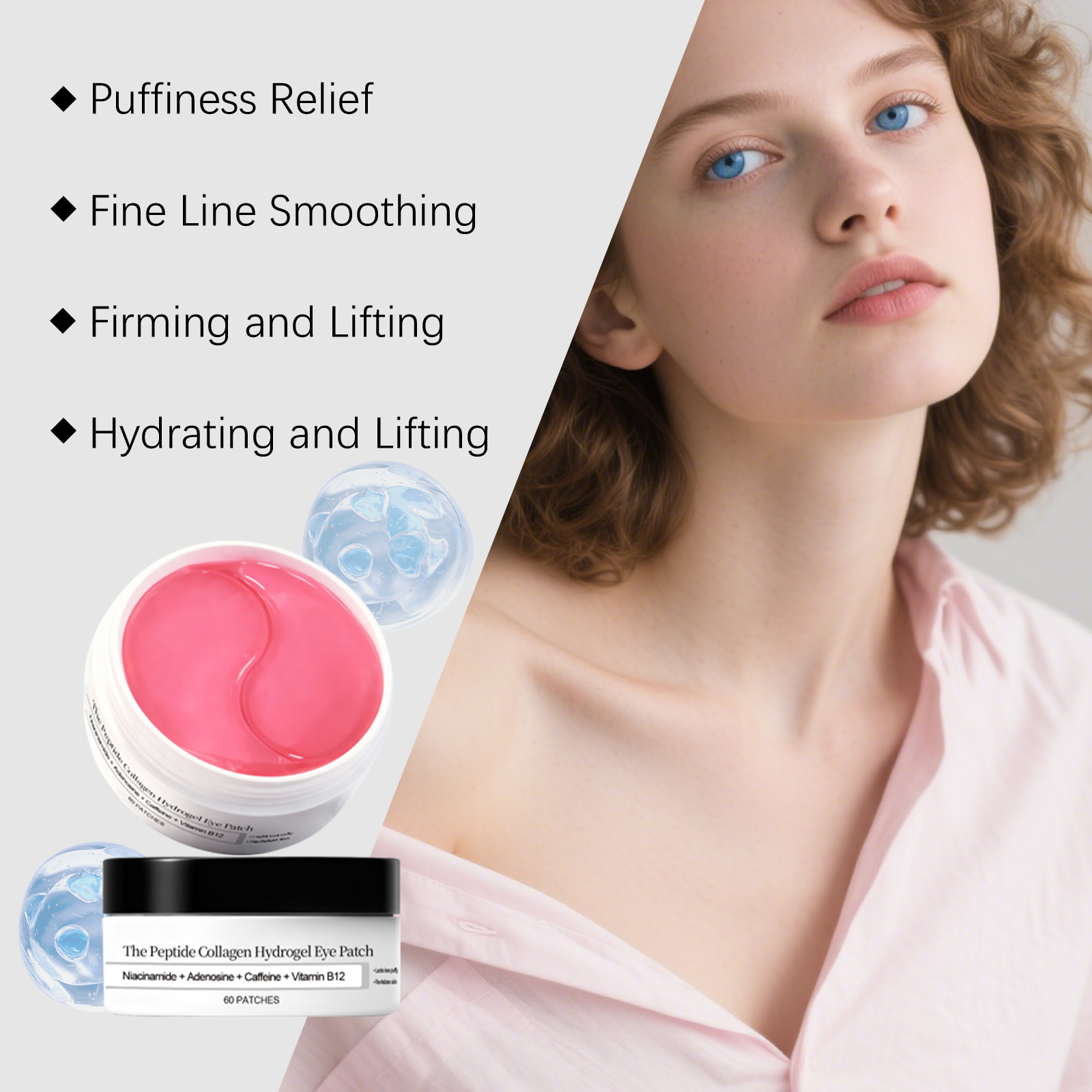 Moisturizing Eye Mask Periorbital Skin Thin Easy Fit Nourish Comfort Condition Daily Mild Wrinkle Care Patch