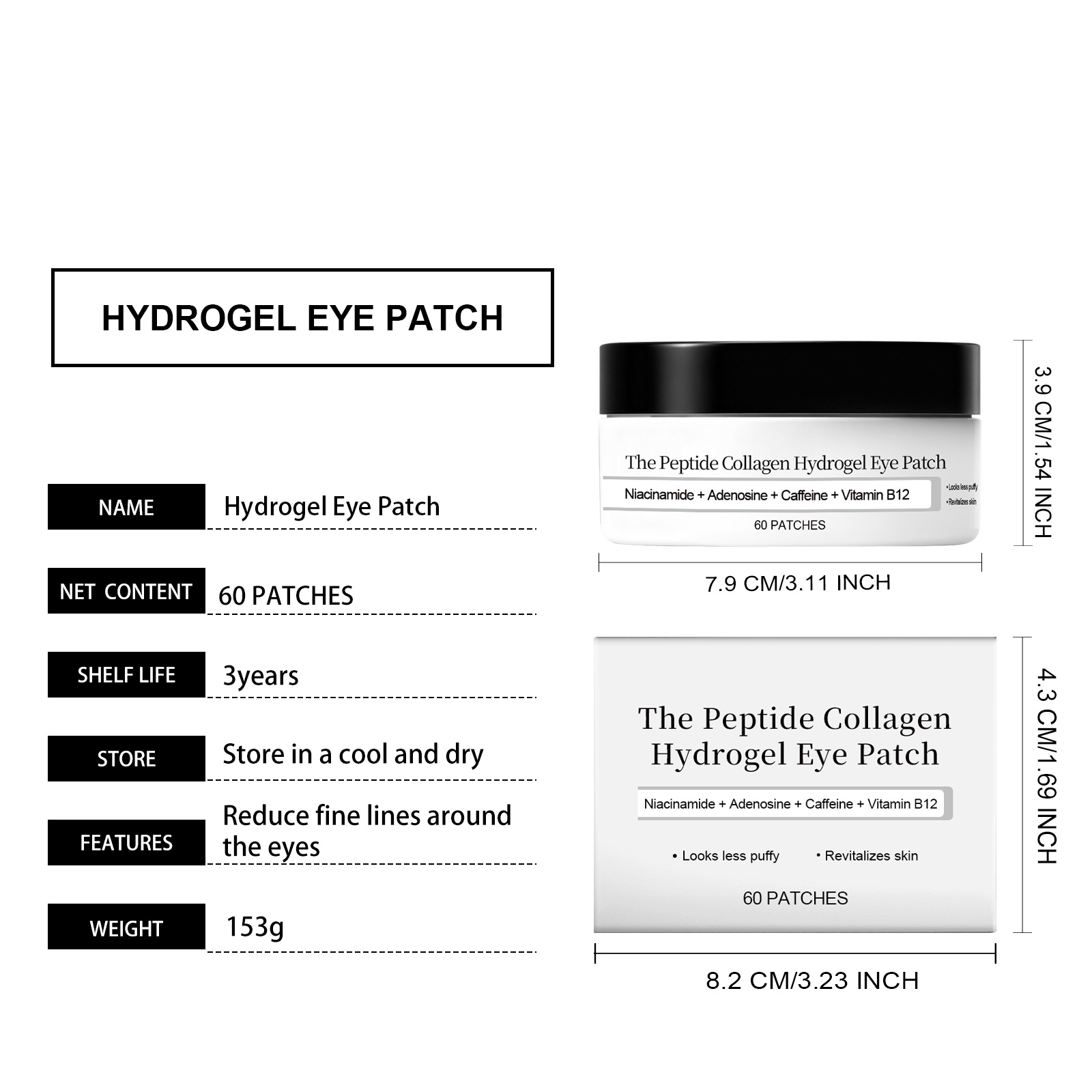 Moisturizing Eye Mask Periorbital Skin Thin Easy Fit Nourish Comfort Condition Daily Mild Wrinkle Care Patch