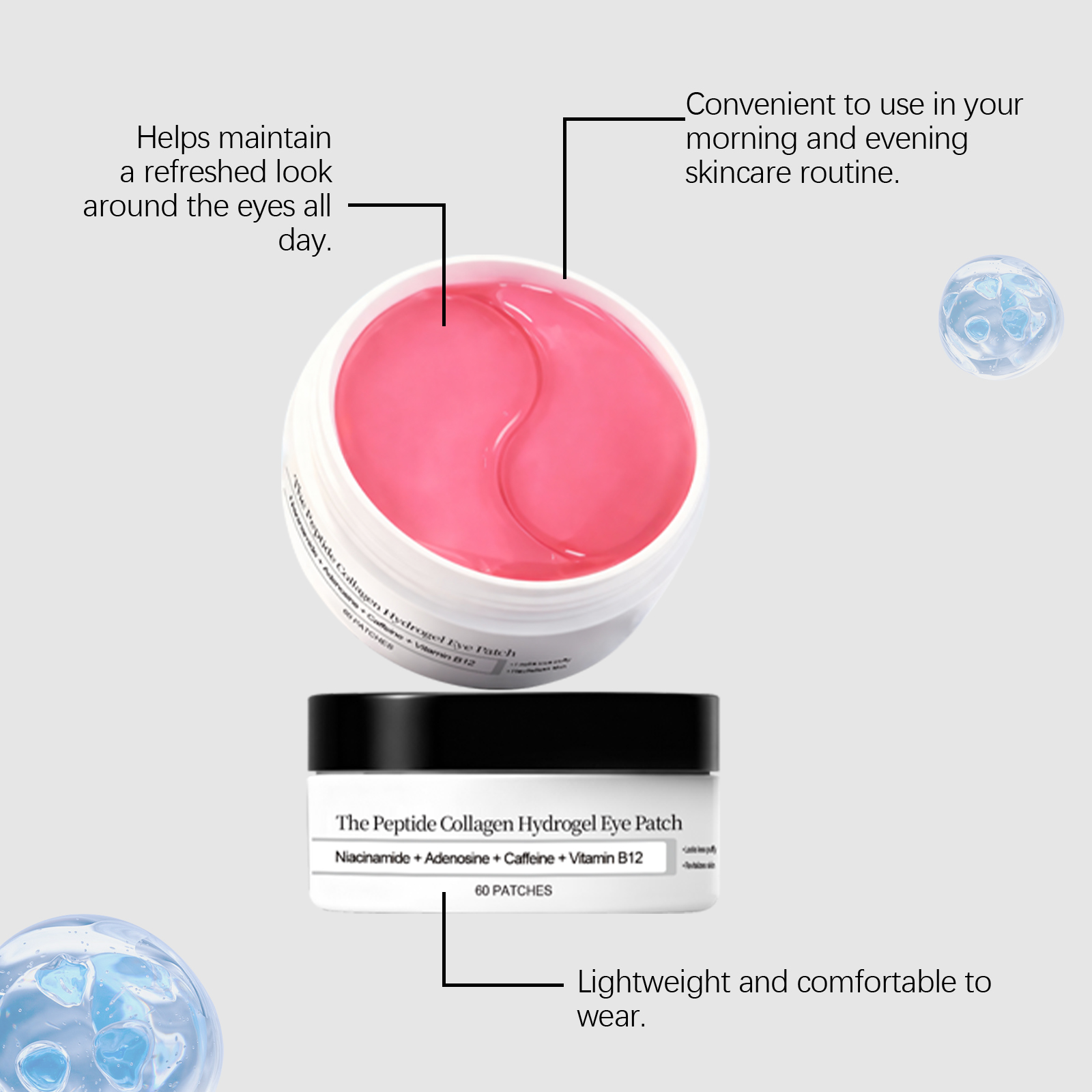 Moisturizing Eye Mask Periorbital Skin Thin Easy Fit Nourish Comfort Condition Daily Mild Wrinkle Care Patch